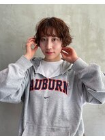 セーヌ ロク(ceine loq)&nbsp;学芸大学【CEINEloq】ショートボブ×パーマ×オレンジブラウン