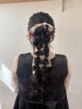 ゼスト 中野店(ZEST) 【ZEST中野/イチカ】ポニーテール×編みおろし