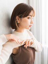 エスドットブルーム 梅田店(S.BROOM) イヤリングカラー/切りっぱなしボブあし