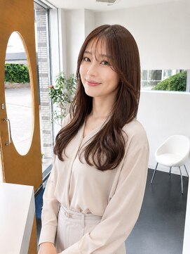 ビーアップヘアー(be:up hair) 自然な縮毛矯正×ゆる巻きレイヤーロング