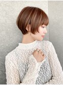 ハンサムショート/丸みショートボブ/20代30代40代50代/顔周り