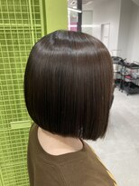 アース コアフュールボーテ 東松山店(EARTH coiffure beaute) シルクストレート_酸性ストレート_髪質改善_ボブ