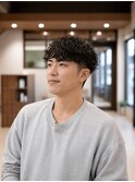 大人ツーブロックメンズパーママッシュ
