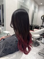 アース 金山店(HAIR&MAKE EARTH)&nbsp;ワインレッドグラデーション