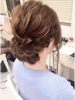 リサ 恵比寿(risa.)&nbsp;ゆるりんウエーブ編みこみアップ