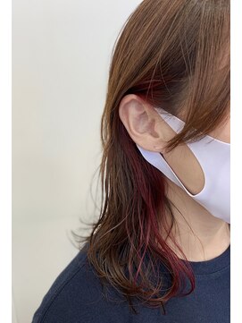 フレンズ 平岡店(friend's) 【札幌平岡　デザインカラー(イヤリングカラー)】　藤谷依奈