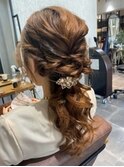 20代・30代・40代似合う小顔ヘアアレンジ♪二次会ブライダル花嫁