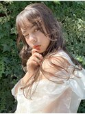 ゆるハーフお団子_クールショートピンクベージュボブルフ_37919