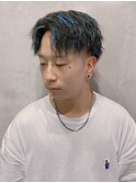 センターパートツイストパート y