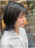 伸ばしていくときにオススメ！セミディ外ハネスタイル【藤枝】
