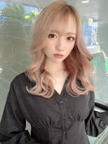 ミョンシル&nbsp;【myonsil 山田】くびれレイヤーカット◎ハイトーンミルクティー