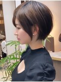 黒染め似合わせカットショートボブ学割u24ヘアドネーション
