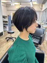 イオエ(ioe)&nbsp;黒髪/ボブルフ/ネビージュ/小顔/ワンレン/髪質改善/グレージュ