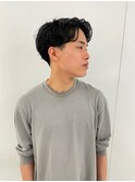 かきあげマッシュパーマ
