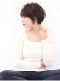 20代30代40代50代ショコラベージュふんわりカールベビーバング