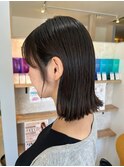透明感グレージュ×ヘイリーボブ