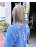 グレージュ裾カラー