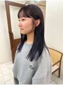 髪質改善酸性ストレート×ロング×おくれ毛カット/前髪縮毛矯正