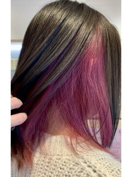 アズールサン 草加西口店(azule-sun) インナーカラー、ピンクカラー,ペールピンク【草加】