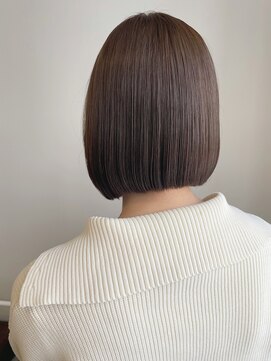 スティル ヘアアンドアイラッシュ(STILL hair&eyelash) 【森】ボブ×くすみベージュ