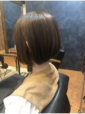 ★爽やか可愛い★ブラウン×前下がりショートボブ