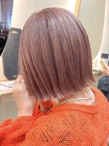 ヒビヲ(HIBIO) ショートボブタッセルボブ切りっぱなしボブハイトーンカラー韓国