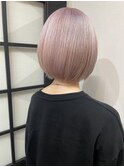 ラベンダートピンク/ホワイトピンク/ショートボブ[大宮駅]
