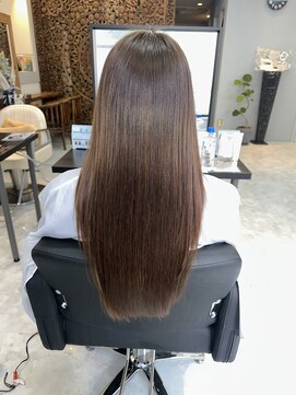 オルメント 天満 南森町(ORL'MENT) 30代40代髪質改善ココアブラウン艶感ストレート透明感赤み消し