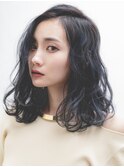 似合わせカット20代30代40代50代ワンレンウェーブミディアム
