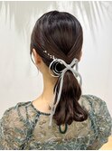 ローポニー/結婚式/リボン/金箔