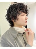 プードルパーマショートウルフパーママッシュパーマ
