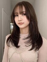 ダイアモンドリリーキートス(Diamond Lily kiitos)&nbsp;ミディアムヘア/暗めカラー/グランマッシュ/一宮/レイヤー