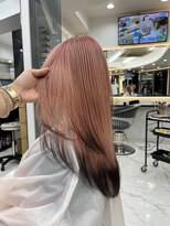 ラピス 渋谷本店(Lapis) エンドカラー/ピンクカラー/レイヤーカット/髪質改善