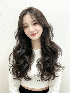 アナザヘアー なんば 高島屋前店(ANAZA hair) 韓国風エアリーウェーブ♪20代30代40代大人可愛いセミロング