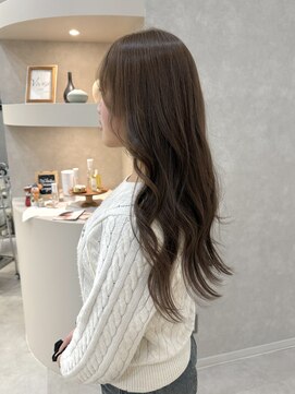 ほうじ茶グレージュラテ(ブリーチなしカラー)