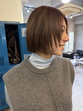 ナループロアボタン(Nalu pu loa BOTAN) ボブ/フェイスレイヤー/オレンジブラウンカラー