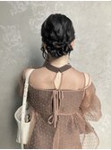 【シニヨンヘアアレンジ】結婚式ヘアお呼ばれヘアイベントヘア