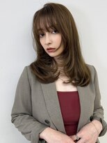アース コアフュールボーテ 長野稲田店(EARTH coiffure beaute)&nbsp;ナチュラルベージュ_ヨシンモリ_顔周りレイヤー_レイヤーカット