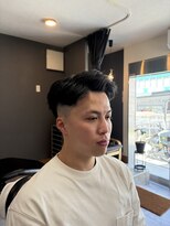 ザ ブライト バーバー(The BRIGHT BARBER)&nbsp;七三スキンファード　ビジネスマンスタイル