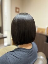 ハルジュヘアーリゾート(haruju HairResort) 【髪質改善】圧倒的ツヤ感×ぷつっとラインの極上ミニボブ