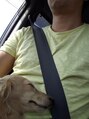 グランアズーリ(GRAN AZZURRI)&nbsp;運転中が一番なついています…愛犬のぐりです(^-^)
