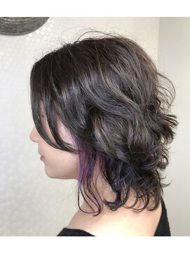 ヘアーアンドメイク ドレス(DRESS) イヤリングカラー  パープル