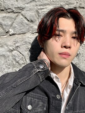 エル(EL by green) 【MITSU】スラッシュクリムゾンマッシュヘア