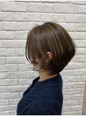 ハイライトショートボブ