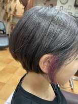 トランク(ToRank)&nbsp;【ToRank】ショートボブ×ヴァイオレットイヤリングカラー