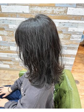 ハウオリ ヘアーワークス(Hauoli hair works) 初デジタルパーマ、Sカール