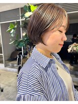 フィルムス 新宿(FILMS)&nbsp;斜めバング/グレージュカラー/デザインカラー/シルキーベージュ