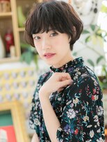 カバーヘア ブリス 志木南口駅前店(COVER HAIR bliss)&nbsp;ニュアンス感ある黒髪バレイヤージュ大人ボブa志木20代30代40代