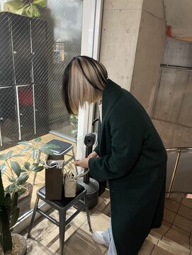 アルカナ 明治神宮前原宿(ARCANA) ホワイトベージュ インナーカラー デザインカラー ボブ