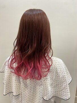 シャンティ 平岸店(Shanti) ○すそカラー/ビビッドピンク/暖色カラー○ 菅野裕太